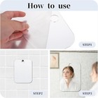 2 Pack Fogless Shower Mirrors 6 7  5 1 Multipurpose Portable  Wall Hanging Mirror