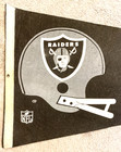 Vintage Full Size  Oakland Raiders Nfl Football Team Pennant 1970-80