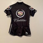 Giordana Cadillac Cycling Jersey Womens Small Black Shirt 1 2 Zip Pockets Italy