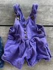 Vintage 90s Baby Girl Toddler Overalls Lot Of 2 Size 3t   4t
