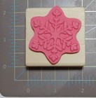 Snowflake Rubber Stamp Wood Mounted Christmas Holiday Scrapbook Planner Craft