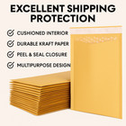  0 6x10 Kraft Bubble Mailers     Self-seal Padded Envelopes Shipping  Bags
