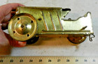 Marx Tin Windup Farm Tractor - Works - Gold Colored Lithography - Incomplete