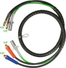 12ft 3-in-1 Abs Air Hose   Wrap Kit W 7-way Cable For Semi Truck Trailer Tractor