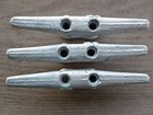 6  Cleat Lot-3  Galvanized Metal Boat Ship Dock Cleats Sailboat Marine Craft