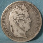1841 France Silver 5 Francs Large Size World Crown   Coin  669