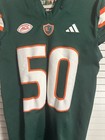 Miami Hurricanes Game Used Issued Worn Adidas Football Jersey  50 Size Xl
