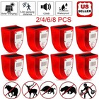 Solar Sound Light Alarm Motion Sensor Outdoor Garden Dog Barking For Farm Yard