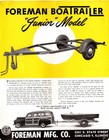 1947 Foreman Mfg  Co  Custom-built  boatrailer  Flyers X 2