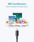 Anker 6ft Premium Nylon Lightning Cable Mfi-certified For Iphone Charging-2 Pack