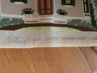 Vintage  Completed Needlepoint Conn  House 13 1 2    X 12     Beautiful