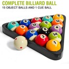 Pool Balls Set     2-1 4  Regulation Billiard Balls  16 Resin Ball Set For Pool   