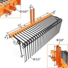 72  3 Point Steel Pine Straw Landscaping Rake Attaches For Cat-0 Cat-1 Tractors