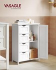 Storage Cabinet With Drawers  Freestanding Floor Cabinet With Door  11 8 X 21   