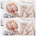 Iegeek Baby Monitor With 2k 5lcd Ptz Video Baby Night Vision   3000mah Battery
