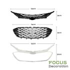 Fit For 2019 2020 Chevrolet Malibu 3pcs Front Grille Upper   Lower Chrome Black