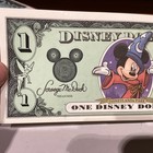 Disney  1 Dollar 2001 Disneyland Mickey Mouse Fantasia Cu