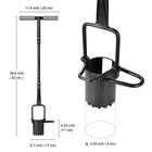 Sod Plugger  Bulb Planter With Long Handle And Serrated Base Garden Tool  Bul   