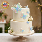 12pcs Silver Colorful Butterfly Cupcake Toppers Set  3d Butterfly Birthday Party