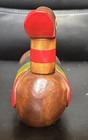 Vintage Wood Duck Hand Carved And Painted  Rainbow Colors