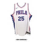 Ben Simmons Autographed Philadelphia 76ers Nike Authentic White Jersey