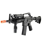 Well M16a4 M4 Ris Spring Rifle W  Flashlight  Laser  Vertical Foregrip  Retract