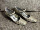 Vintage 1960s Metallic Silver Jacqueline Glam Pumps  Shoes 8 5 W original Box