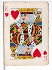 Single Playing Card Vintage Antique Lacquer  frog  Fr-2-1 A  Orange copper