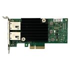 10gb Rj45 Dual Port X550-t2 Intel Oem Nic Converge Ethernet Card Low Bracket