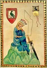 High Quality Hand Painted Miniature Painting Illuminated Manuscript Leaf Manesse