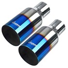 Blue Burnt Exhaust Tip 2 5  Inlet 4  Outlet 9  Long 2 1 2  To 4  Exhaust