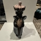 Vintage 1960 s Drip Glaze Horse Head With Crown Decanter Made In Japan