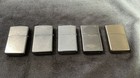 Vintage Lot Of 5 Used Zippo Lighters
