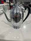 Vintage Krome Kraft Chrome Tea coffeepot Bakelite Handle Farber Brothers 1940 50