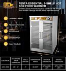5-shelf Electric Commercial Hot Box Food Warmer Oven Heated Holding Cabinet 600w