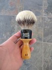 Restored Vintage Hardright 4x Shave Brush With A New 28mm Silver Tip Badger Knot