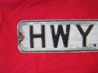 Vintage Retired  hwy 64  24 X 6 Embossed Road street Sign
