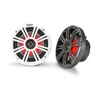 Kicker 6 5  195w Marine Multicolor Led Boat Audio Speakers  pair  W white Grille
