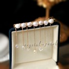 Antique Style Pearl Hairpin Real Pearl Hair Accessories  Hanfu Headdress Tassel
