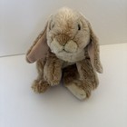 Vintage Toys R Us Animal Alley Light Brown Cream Bunny Weighted Plush 13    