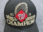Washington Nationals Hat Cap One Size Black Mlb 2019 World Series Champs New Era