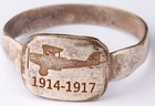 Set 1914-17 Pilot s Ring 1917 Air Force Jewelry Ww1 European Fighter Wwi Propell