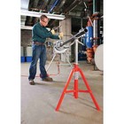 Ridgid 56662 V-head Pipe Stand  2 500 Lb Max Load Capacity  Adj Leg  52 In Max