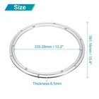 Aluminum Lazy Susan Metal Rotating Turntable 16 Inch For Dining-table Silver