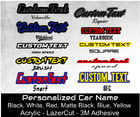 Custom Lazer Cut Car Acrylic Multi Color Emblem Badge Customized Text Names Logo