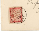 French Oceania French Colonies Postage Due-sc j19-four Margins-papeete Tahiti 28