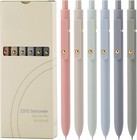 Gel Pens  6 X 0 5mm Quick Drying Black Ink Pens  Fine Point Smooth Writers