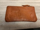 Vintage Leather Pencil Case  Pen Pouch Cosmetic Bag Made In Germany Nice