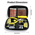 27pcs Car Truck Motorcycle Tire Repair Kit Diy Flat Tire Plug Patch Tool Set