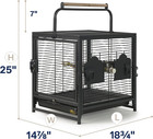 Prevue Pet Products Playtop Travel Carrier - Outdoor Travel Bird Cage For Small 